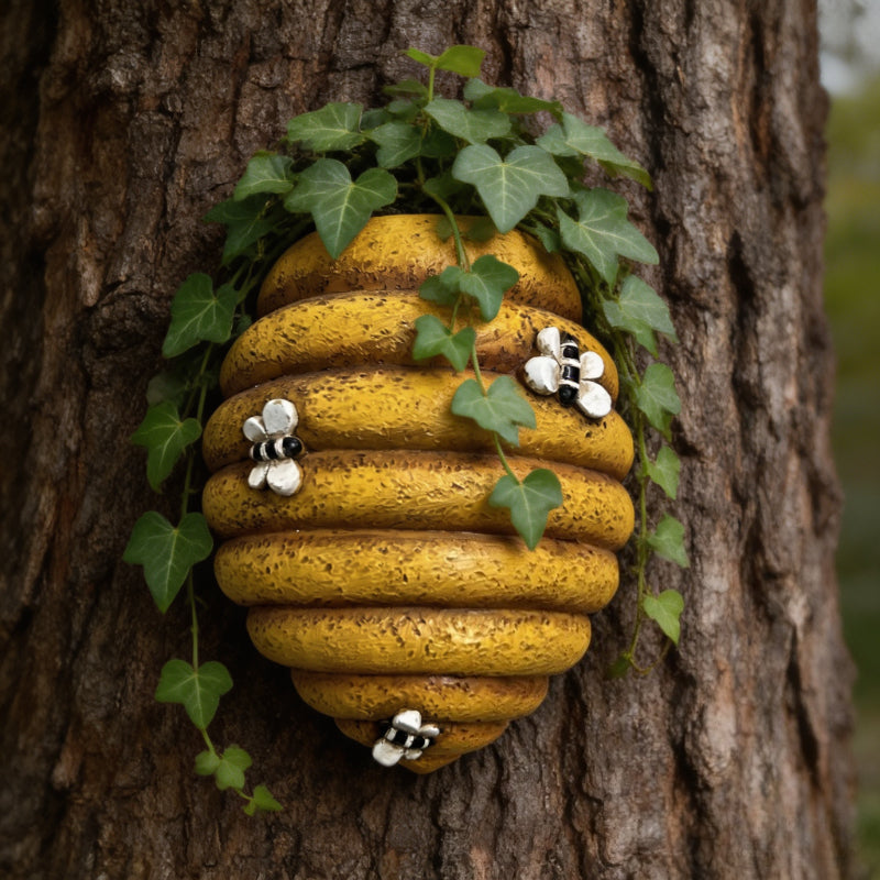 3D Beehive Shaped Wall Mounted Resin Planter Hanging Flower Pot