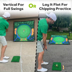 Golf Practice Arena Mat for Home Training and Swing Practice