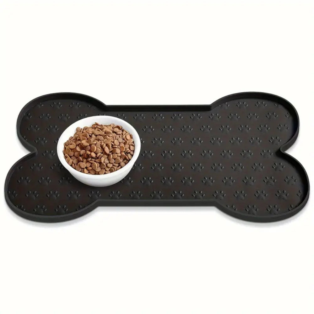 Bone Shaped Silicone Pet Feeding Mat Pet Placemat