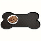 Bone Shaped Silicone Pet Feeding Mat Pet Placemat