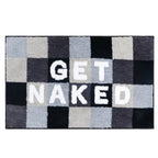 Bathroom Mat Square Printed Bath Rug Funny Design