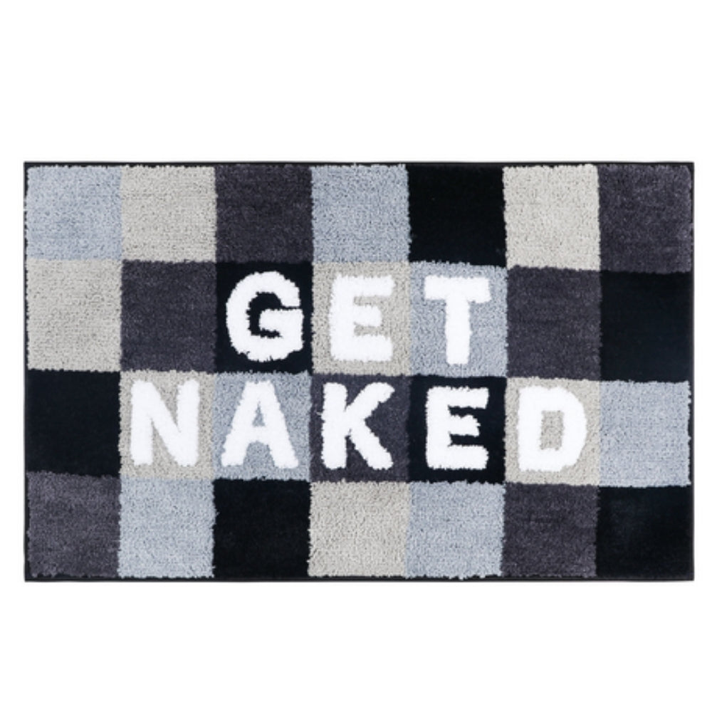Bathroom Mat Square Printed Bath Rug Funny Design