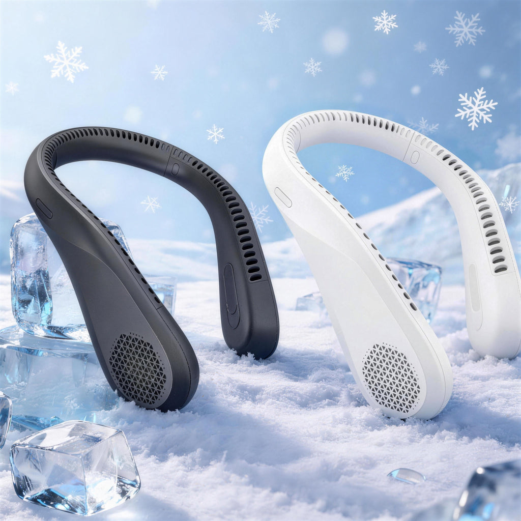 Bladeless Portable Rechargeable Hands Free Neck Cooling Fan