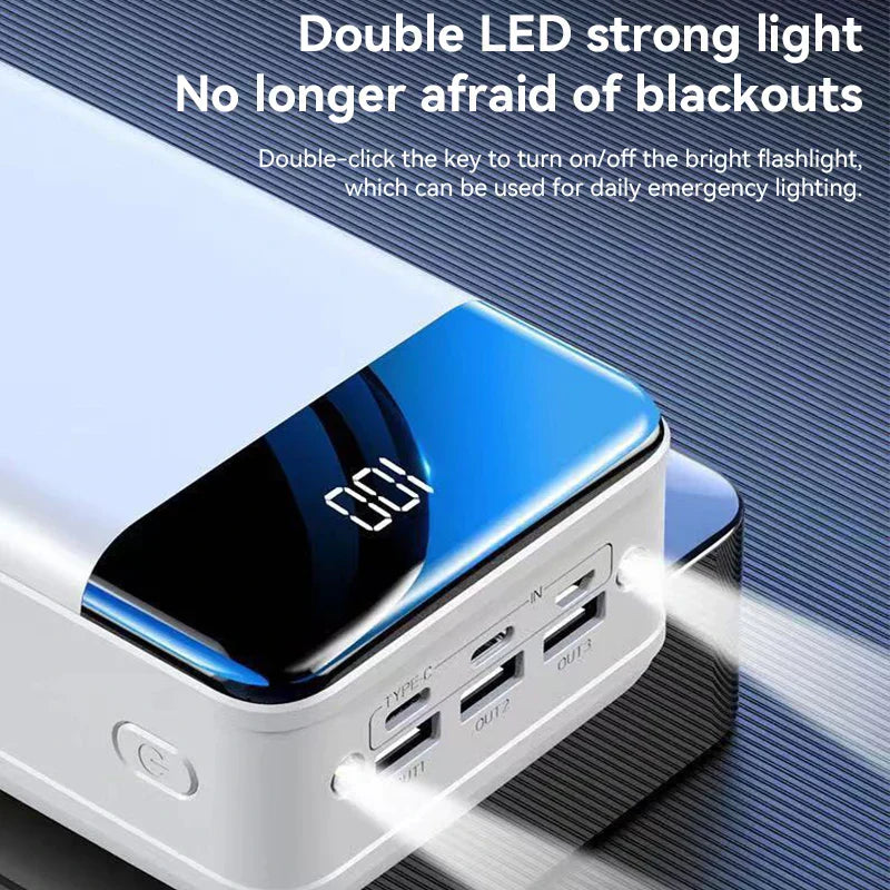 50000mAh Portable Power Bank High Capacity Fast Charging