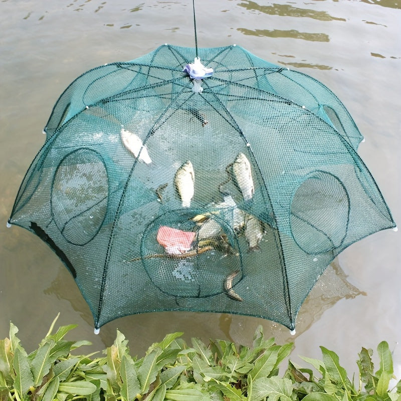 Folding Crab Trap Net Fishing Cage for Crabbing Shrimp Bait Catch