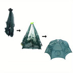 Folding Crab Trap Net Fishing Cage for Crabbing Shrimp Bait Catch