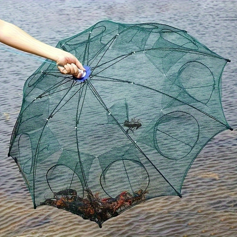 Folding Crab Trap Net Fishing Cage for Crabbing Shrimp Bait Catch