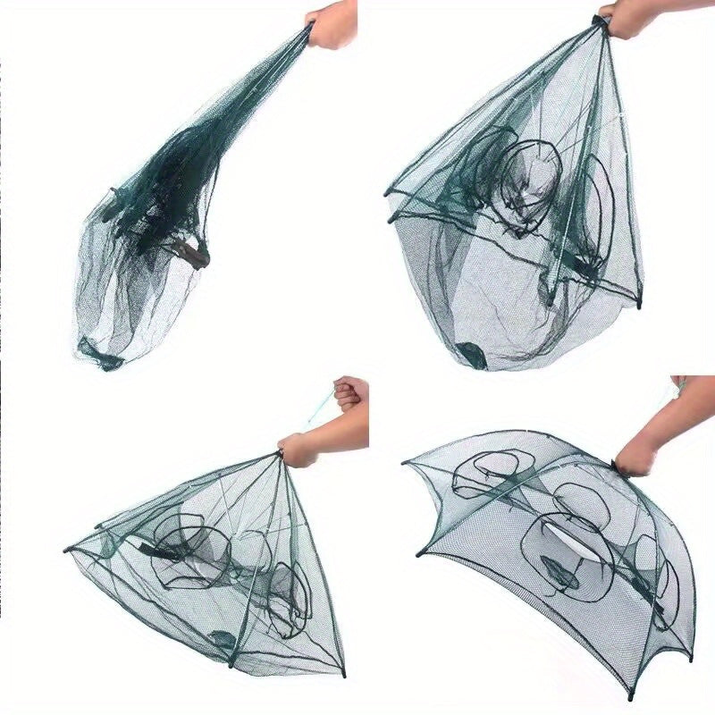 Folding Crab Trap Net Fishing Cage for Crabbing Shrimp Bait Catch