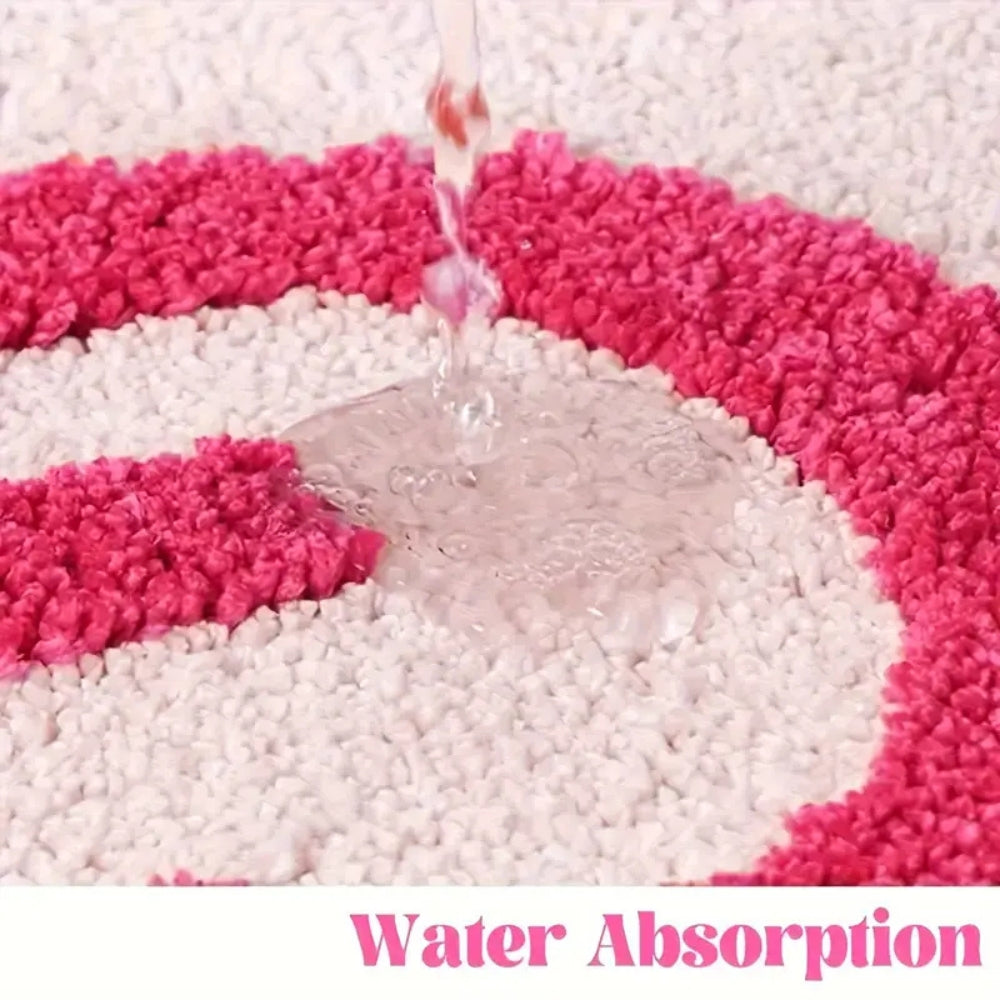 Bathroom Mat Square Printed Bath Rug Funny Design