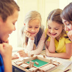 Wooden Math Dice Educational Board Game Family Learning Game