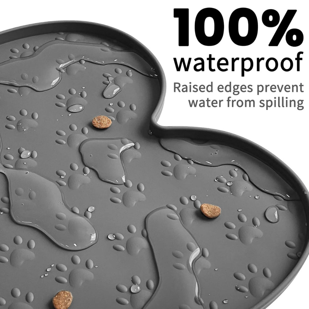 Bone Shaped Silicone Pet Feeding Mat Pet Placemat