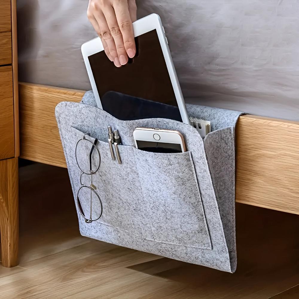 Bedside Storage Organizer Caddy Pouch All in One Organizer