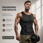 Men's Neoprene Sauna Vest Sweat Slimming Body Shaper Fat Burner