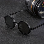 Circular Glasses with Color-Changing Self-Adjusting Lenses
