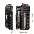 Metal RFID Wallet with Pop-Up Mechanism and Airtag Slot Wallet