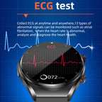 Smartwatch Heart Rate Monitor Blood Pressure ECG HRV Blood Glucose Tracker