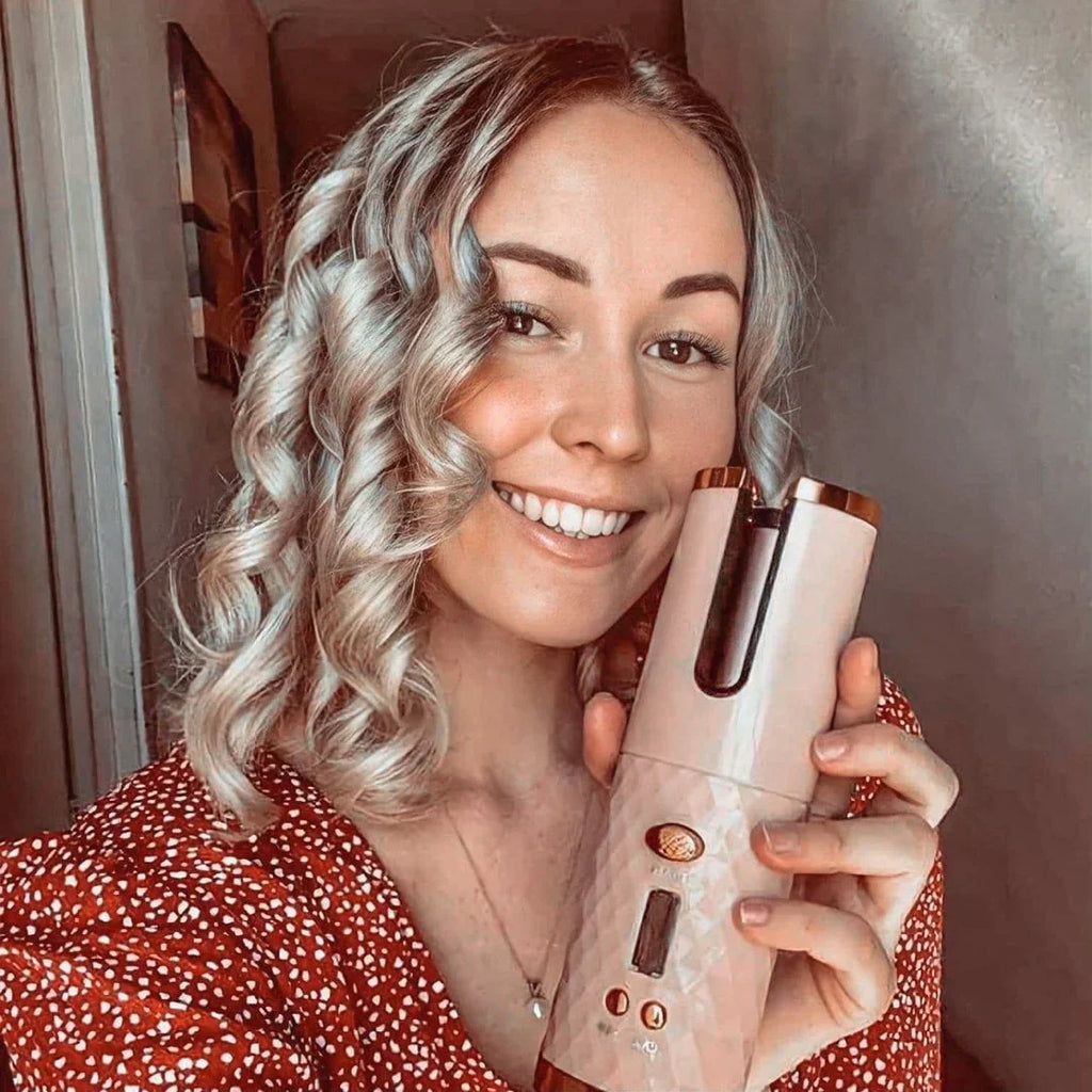 Cordless Curling Iron Hair Curler Styling Tool