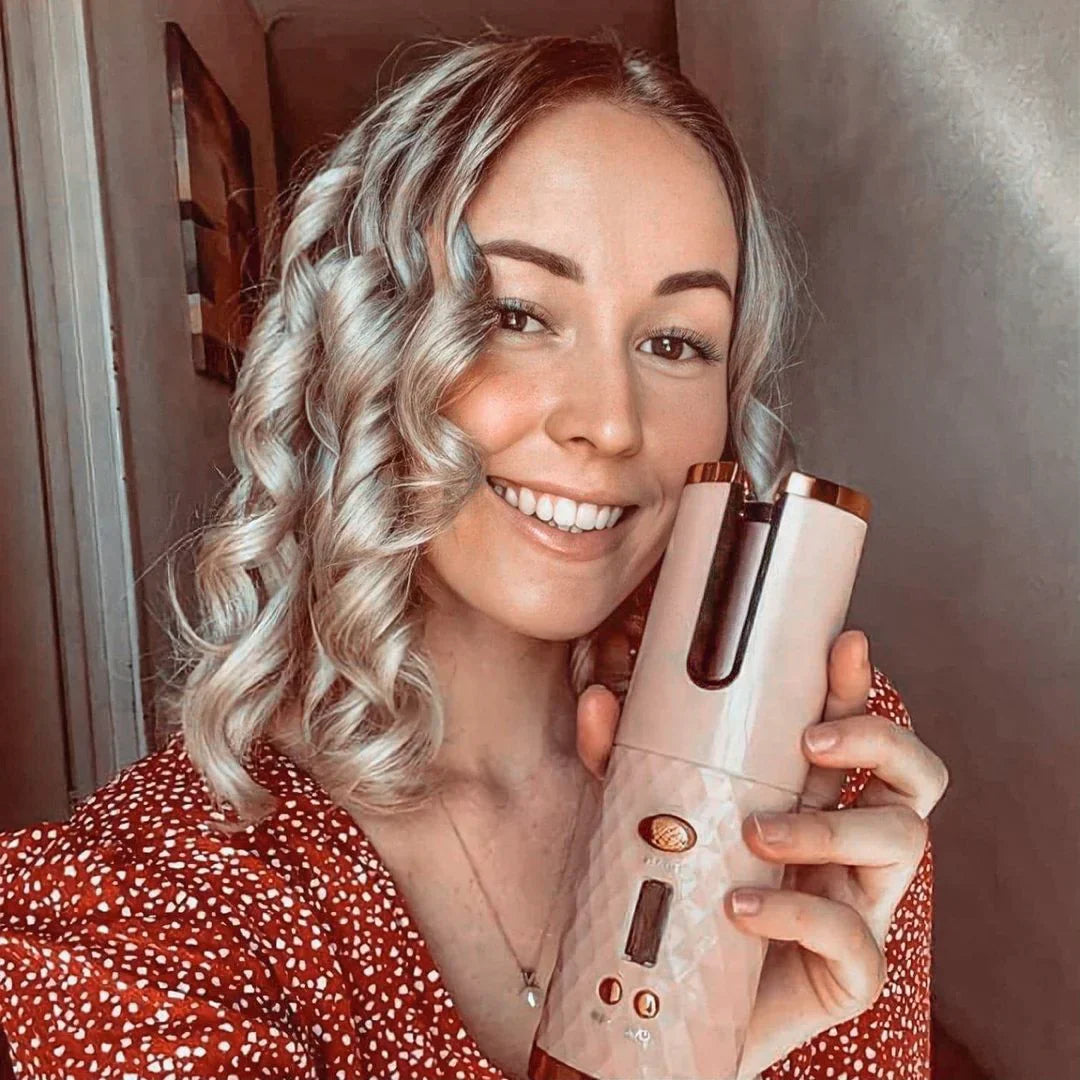 Cordless Curling Iron Hair Curler Styling Tool
