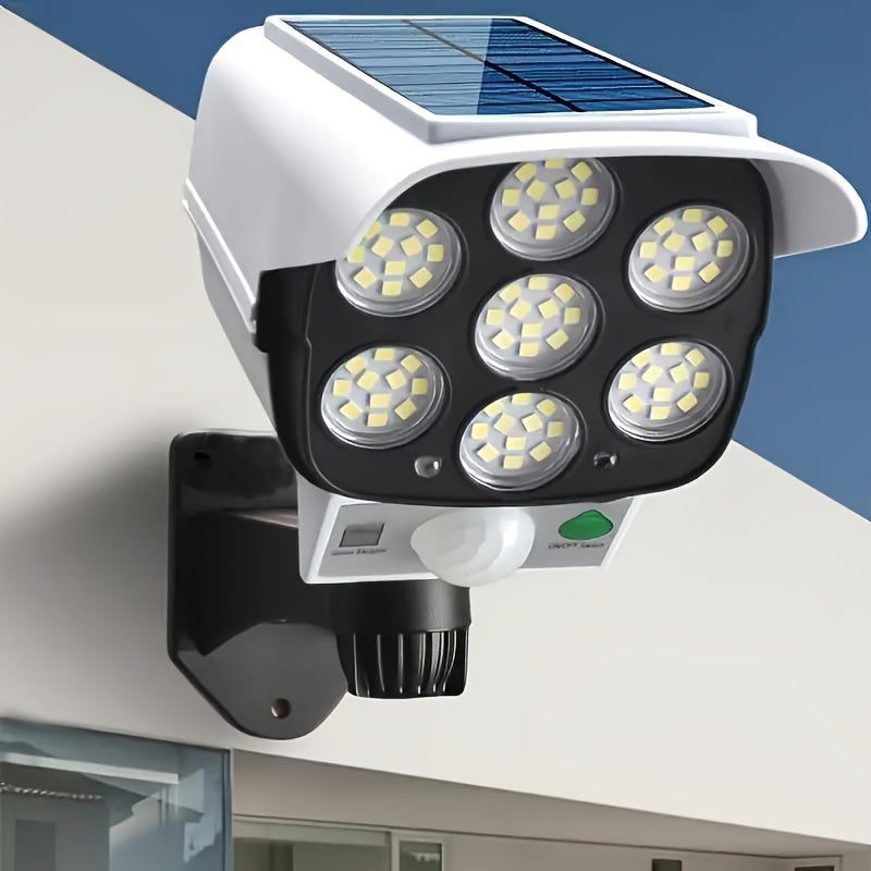 Solar Powered Outdoor Motion Sensor LED Floodlight