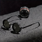 Circular Glasses with Color-Changing Self-Adjusting Lenses