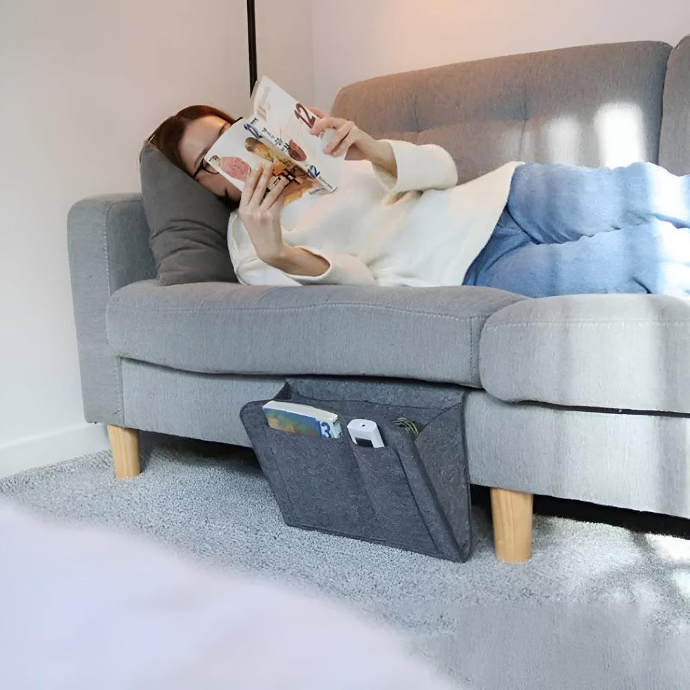 Bedside Storage Organizer Caddy Pouch All in One Organizer