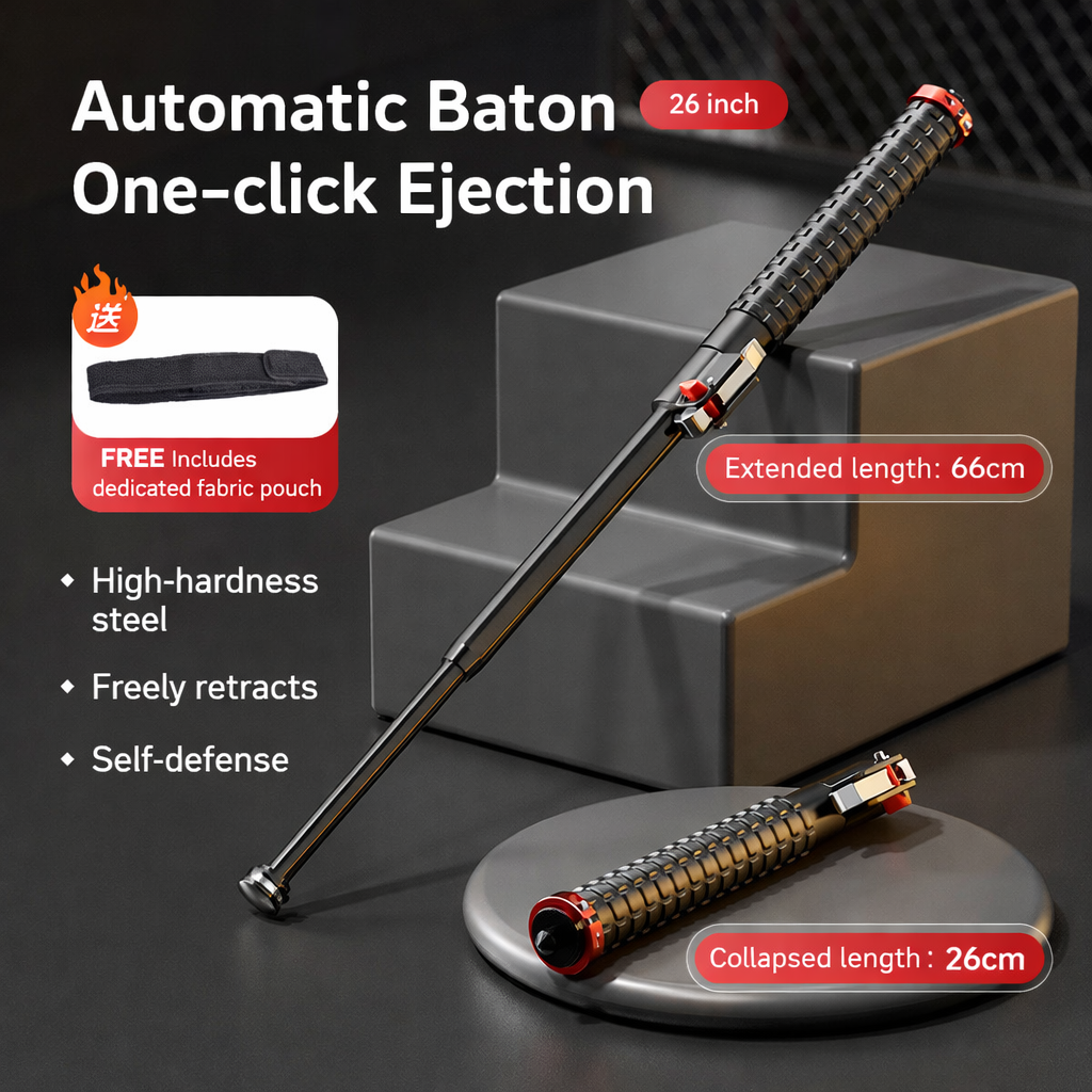 Telescopic Expandable Stick with Non Slip Grip Handle