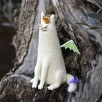 Wool Felt Figurine Set Handmade Collectible Figurines
