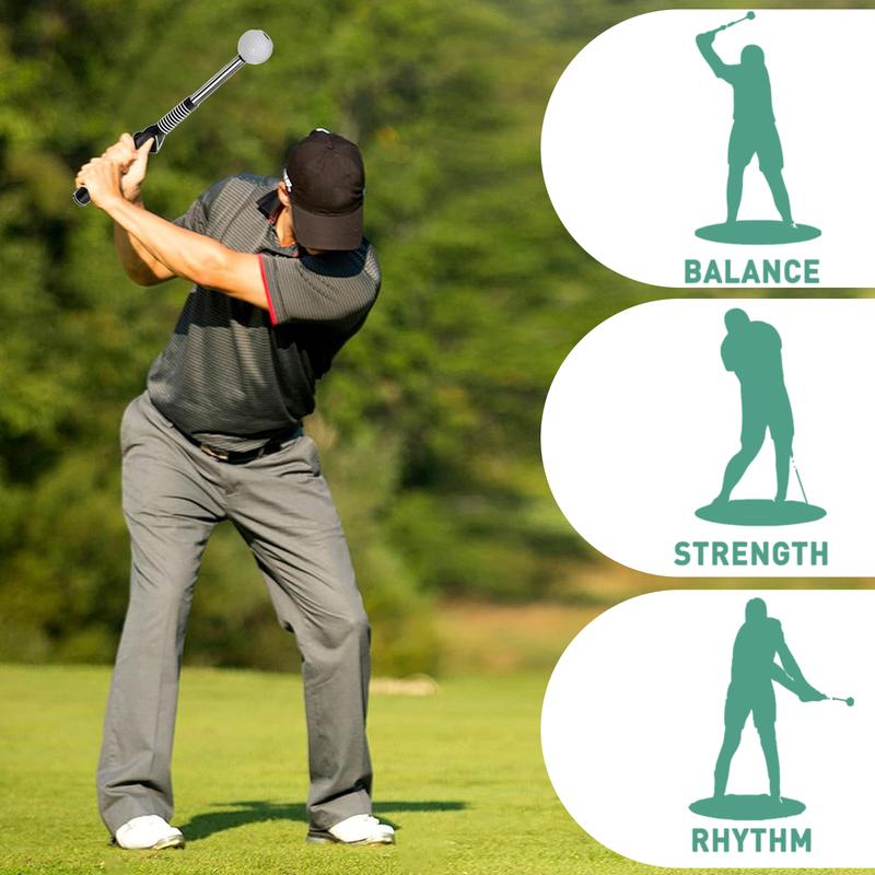 Golf Swing Trainer with Grip Alignment Stick Practice Aid