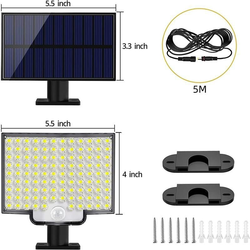 Solar LED Motion Sensor Outdoor Security Wall Light