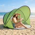 Pop-Up Automatic Square Beach Canopy Tent Portable Outdoor Shelter