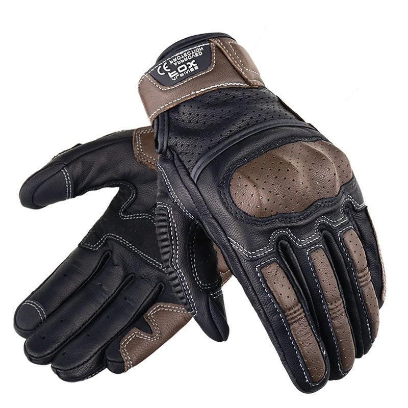 Motorcycle Riding Gloves Retro Style Leather Gloves