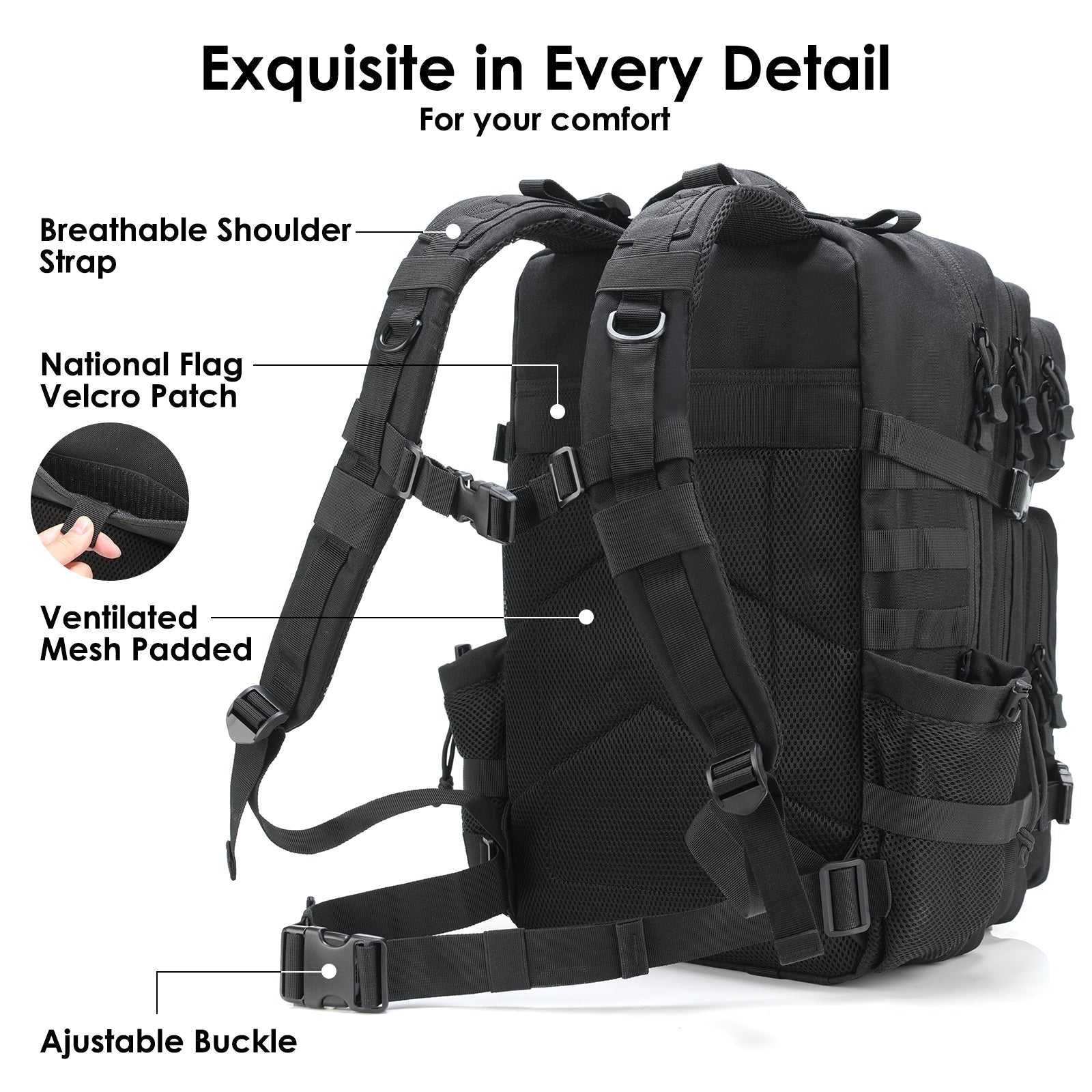 Tactical Military Assault Backpack Hiking Outdoor Gear Pack