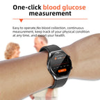 Smartwatch Heart Rate Monitor Blood Pressure ECG HRV Blood Glucose Tracker