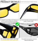 Night Vision Anti Glare Rectangular Glasses