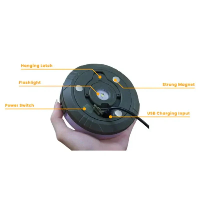 Retractable LED Camping String Lights Portable Outdoor Lantern