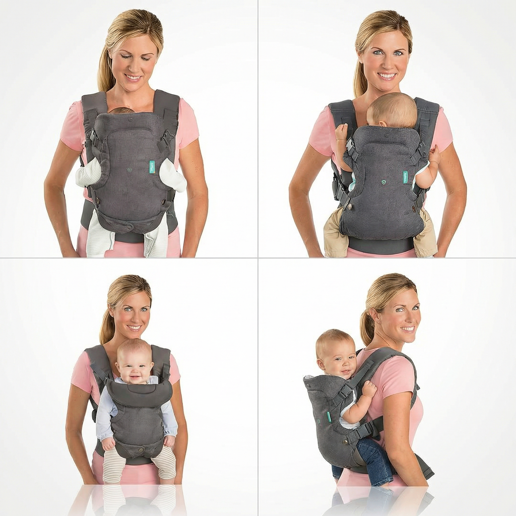 Infant Adjustable Ergonomic Baby Carrier Strap 4 in 1