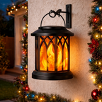 Hanging Outdoor LED Flame Lantern Waterproof Fire Effect Light