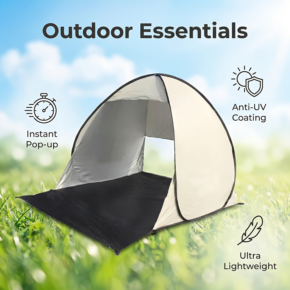 Beach Canopy Tent Portable Outdoor Sun Shade Shelter with Zipper Closure
