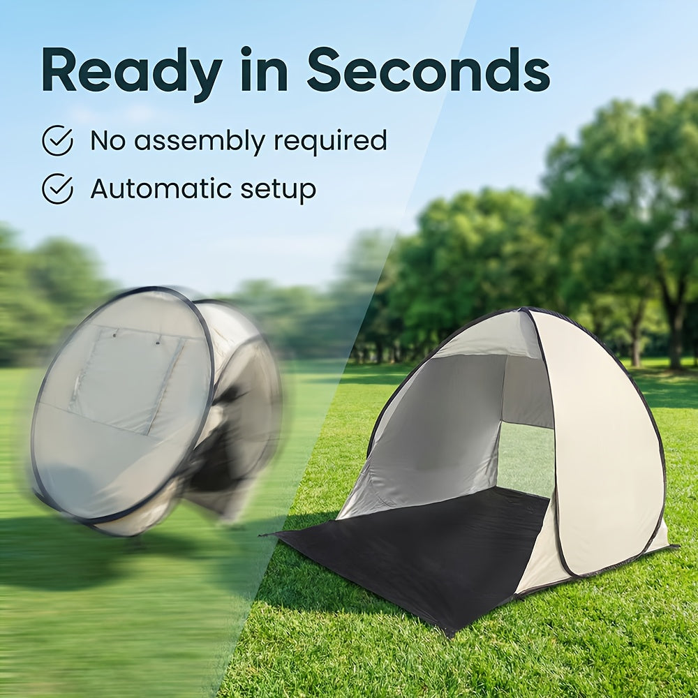 Beach Canopy Tent Portable Outdoor Sun Shade Shelter with Zipper Closure