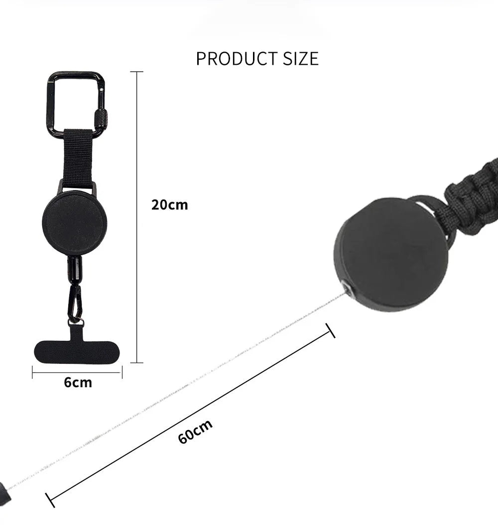 Retractable Phone Security Holder with Anti Theft Belt Clip