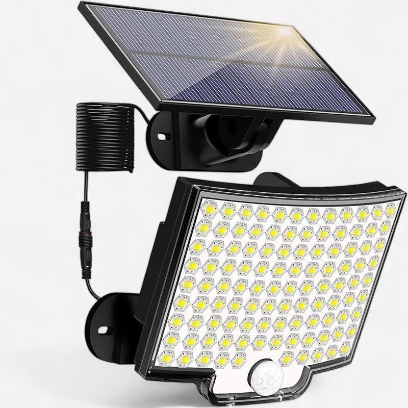 106 LED Solar Motion Sensor Outdoor Wall Mount Security Light