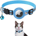 Cat Collar Adjustable Reflective with GPS Tracker Holder Safety Collar