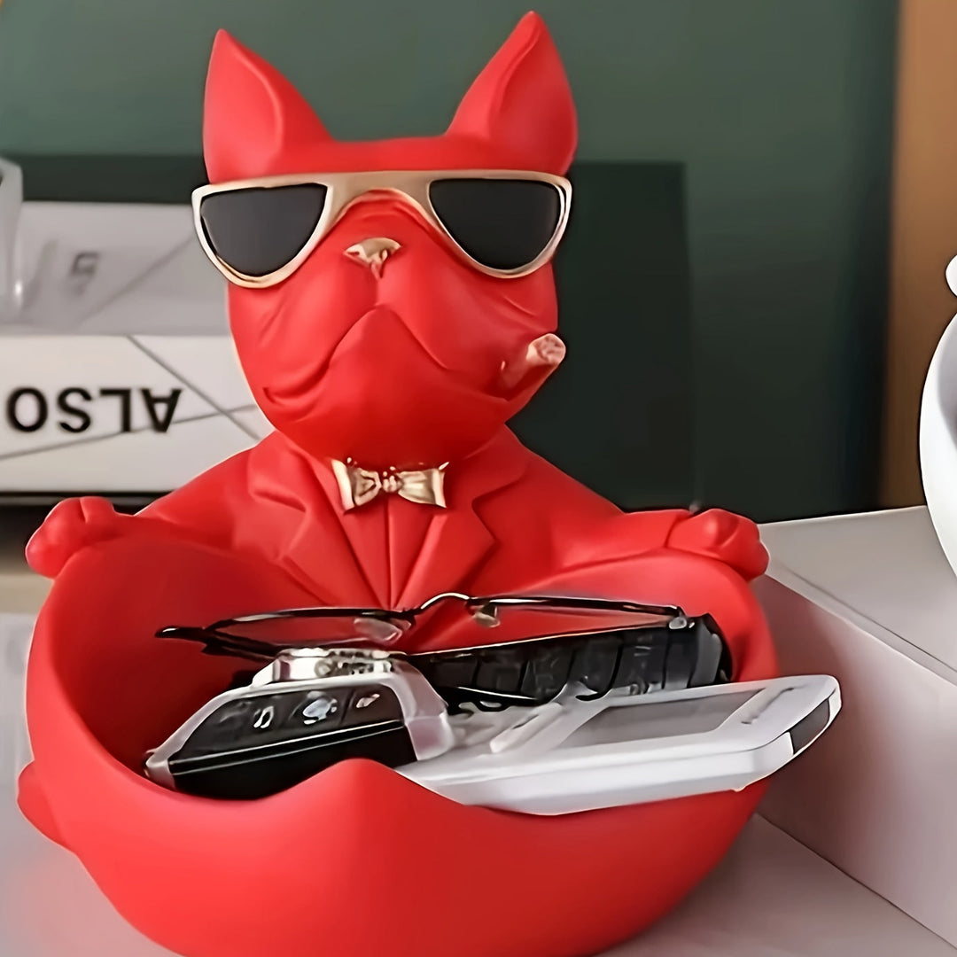 Bulldog Decorative Tray for Home Decoration