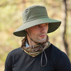 Wide Brim Sun Hat with UV Protection Breathable Outdoor Hat