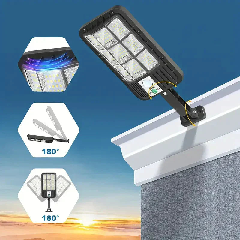 Solar LED Flood Light with Motion Sensor Outdoor Security Light