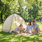 Beach Canopy Tent Portable Outdoor Sun Shade Shelter with Zipper Closure