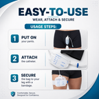 Portable Male Urinal Pants with Drainage Bag Adult Underwear