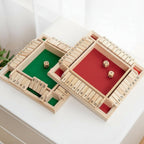 Wooden Math Dice Educational Board Game Family Learning Game
