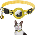 Cat Collar Adjustable Reflective with GPS Tracker Holder Safety Collar