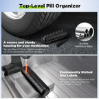 7 Day Aluminum Portable Pill Organizer Medicine Container Box